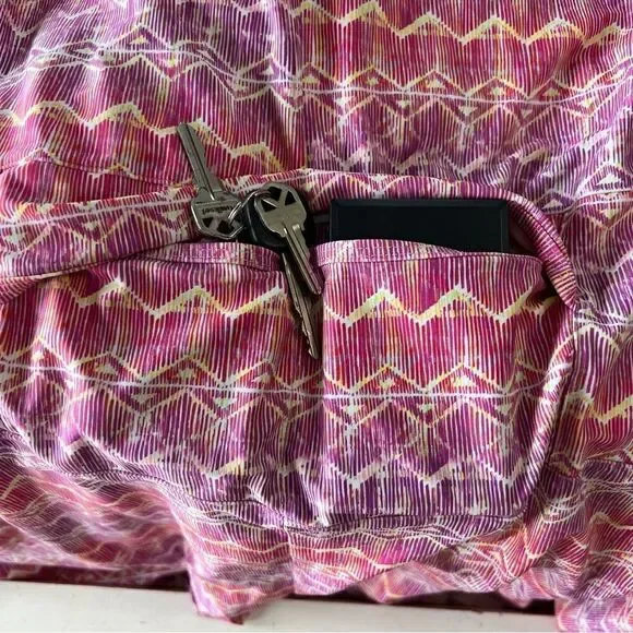 Nuu Muu Pink Purple Graphic Print Back Pocket Athleisure Dress -- 16 - Picture 10 of 14